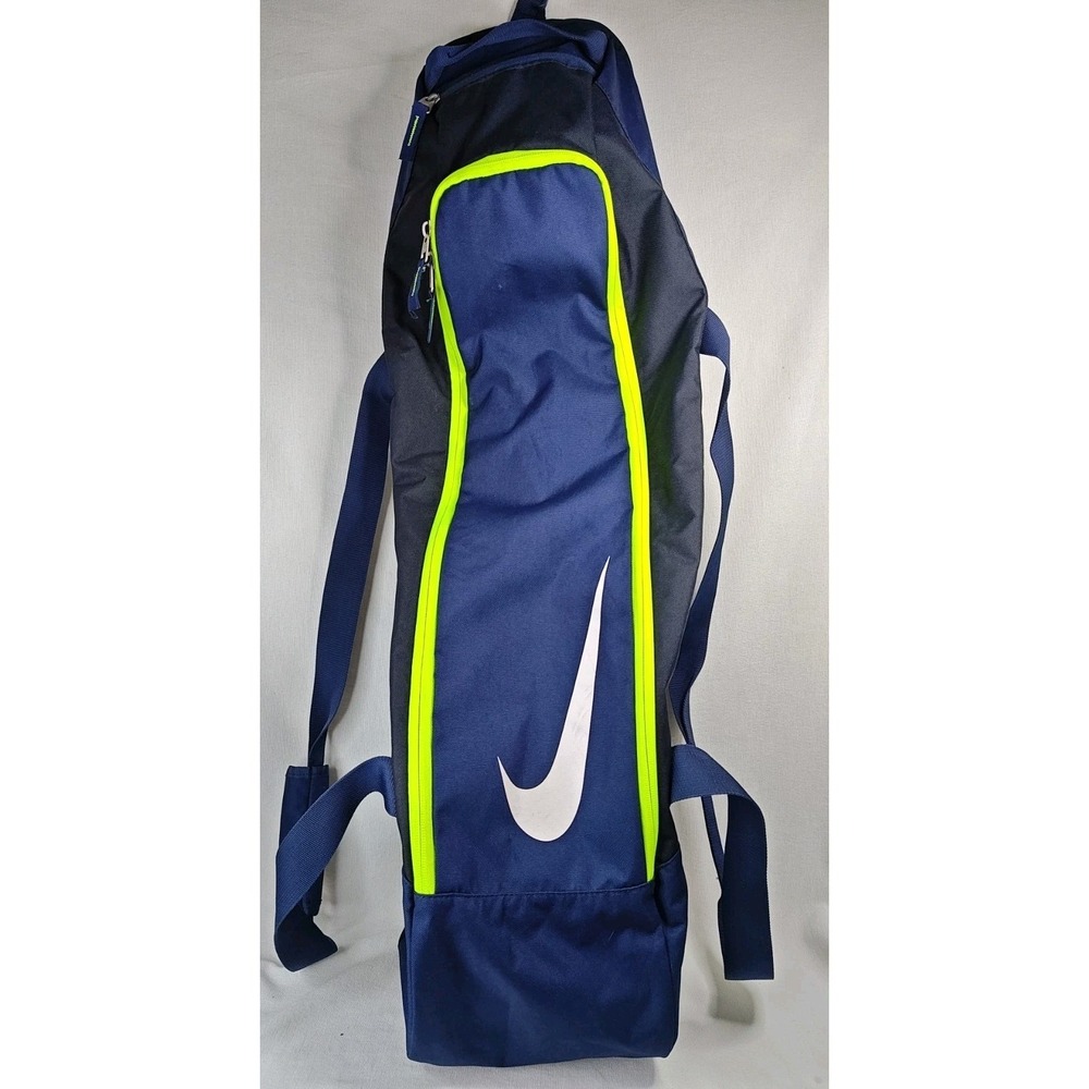 Nike Baseball Bat Bag Blue Hanging Nylon Handles Zip Water Resistant BA4756 411
